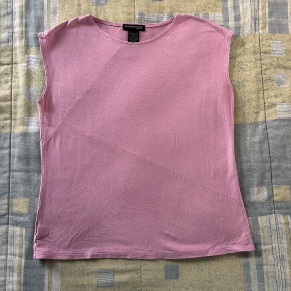 Kenneth Cole Pink Sleeveless Womens Tank Top Large - Picture 1 of 7